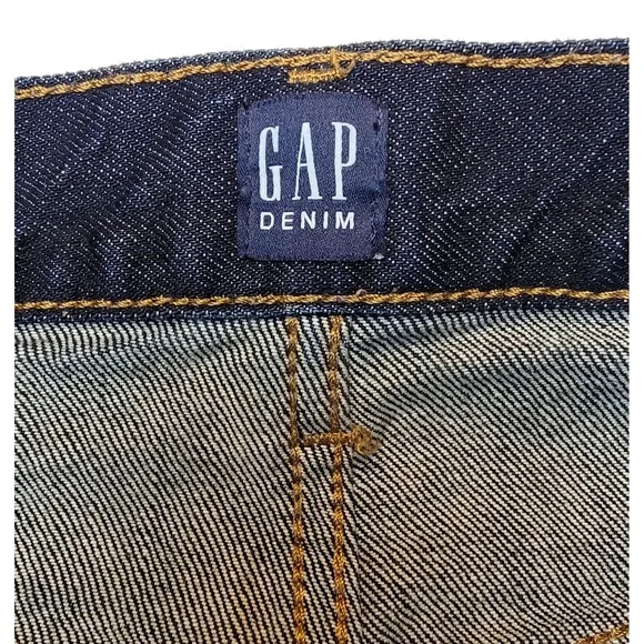 Gap Jeans Women Size 28R Distressed Best Girlfriend Raw Hem Dark Wash Gap Denim - Picture 6 of 16